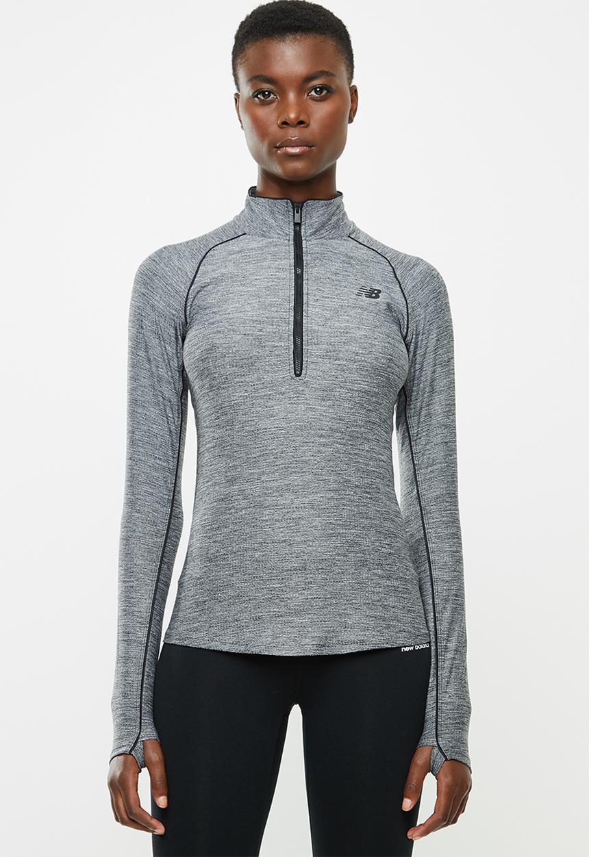 New Balance  - Transfor, half zip jacket - black & grey 