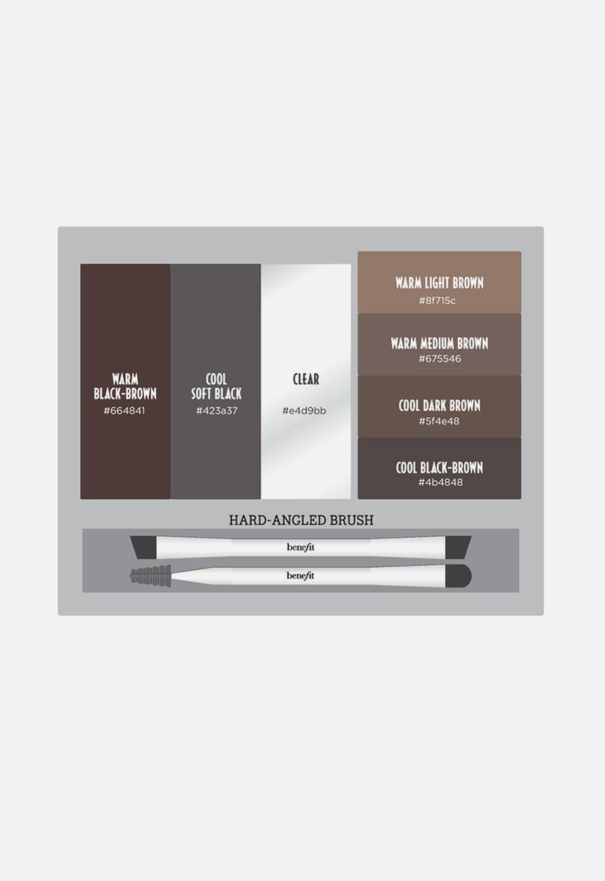 Benefit Cosmetics - Brow Zings Pro Palette - Medium to Deep