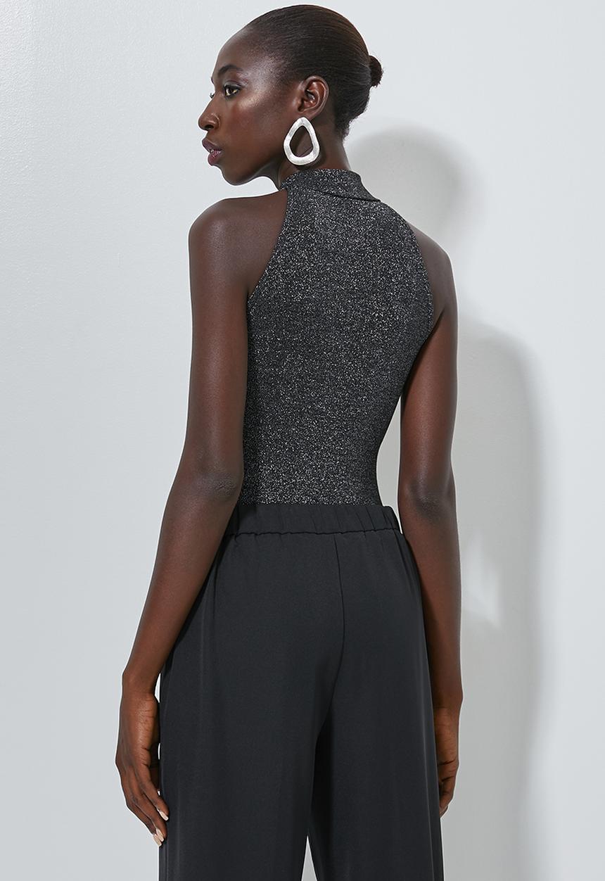 Superbalist - Glitter knit bodysuit - black