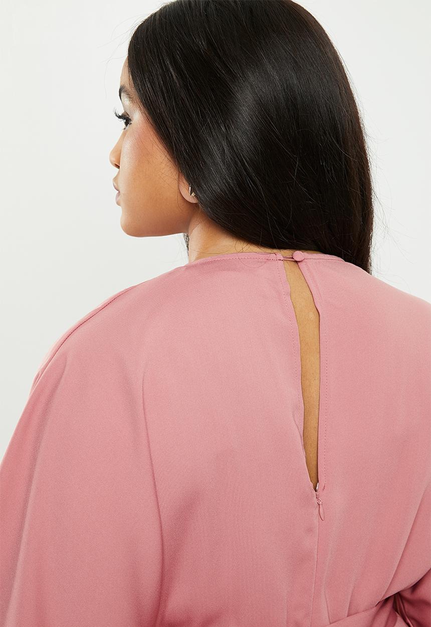 Glamorous - Kimono maxi dress - pink