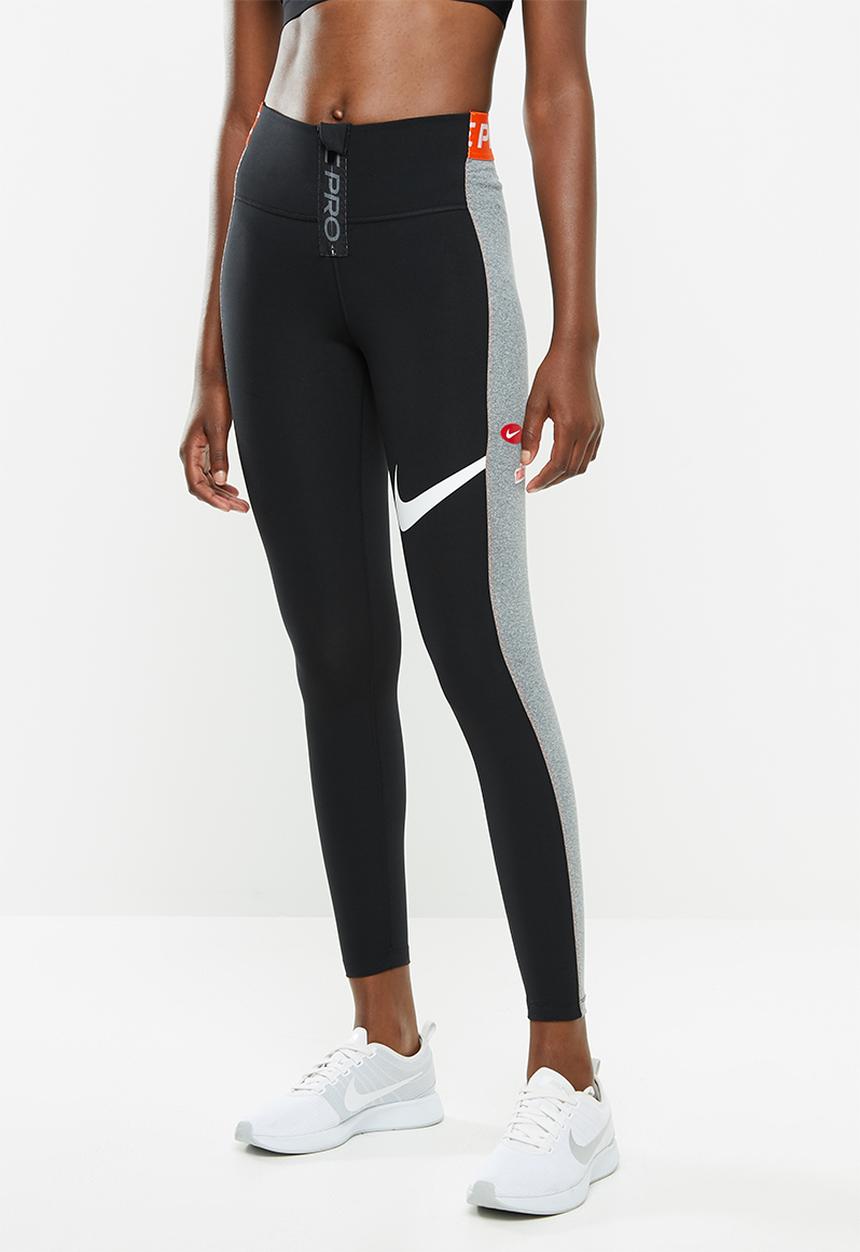 Nike - Nike power tights - black & grey