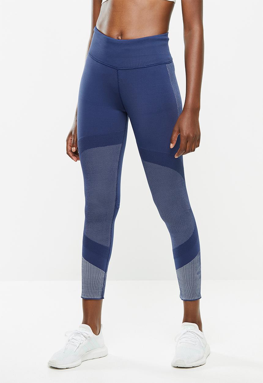adidas - 25/7 running tights - tech indigo/grey