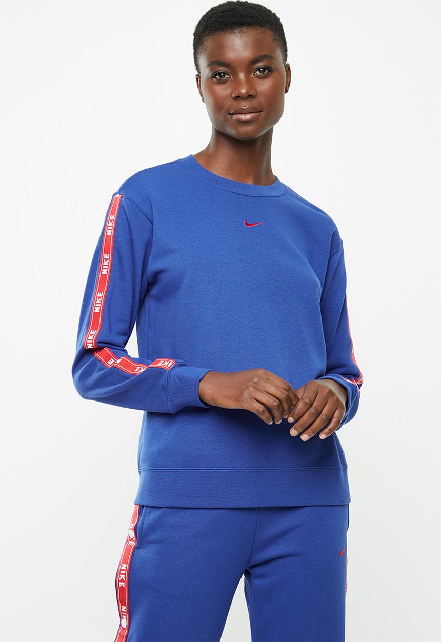 Nike - Nike sweatshirt with tape detail - blue