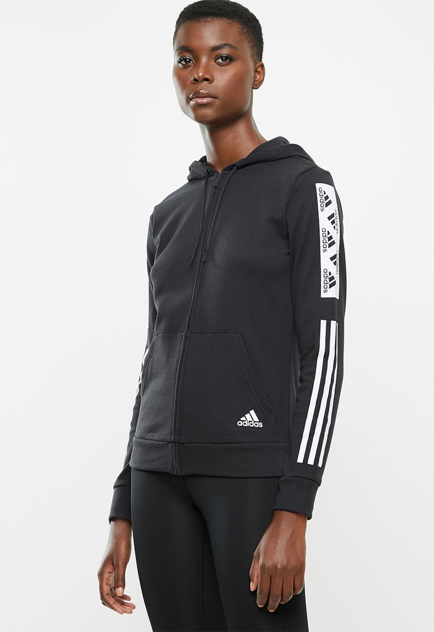 adidas Performance - Block fz hoodies - black