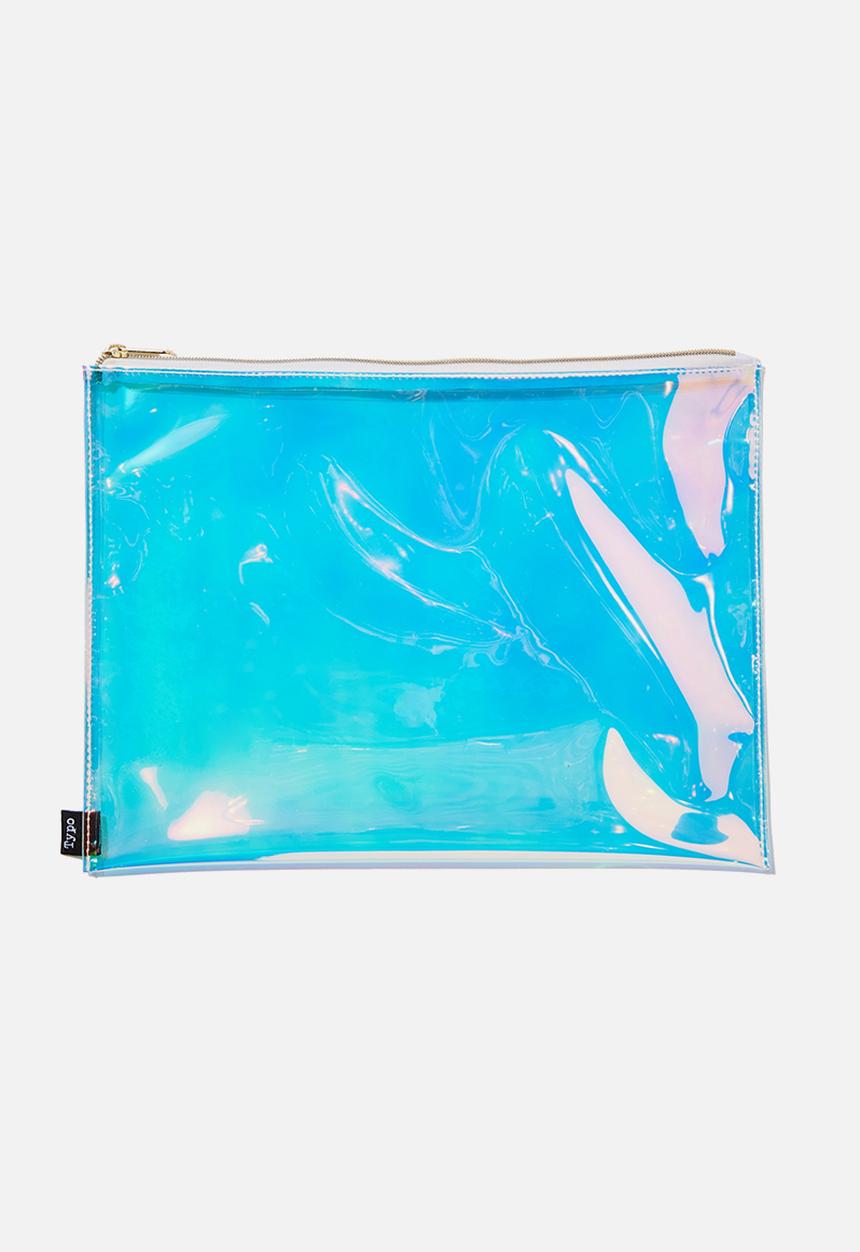 Typo - Pu document wallet - holographic