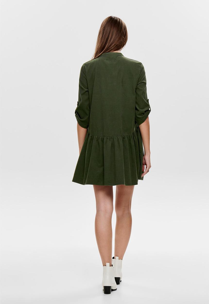 ONLY - Chicago corduroy dress - khaki