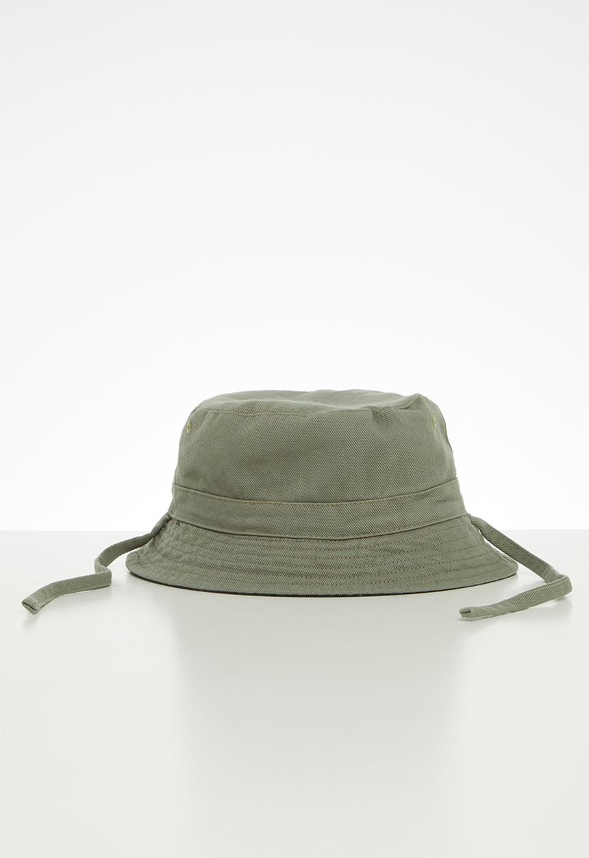 Cotton On - Reversible bucket hat - black & khaki 