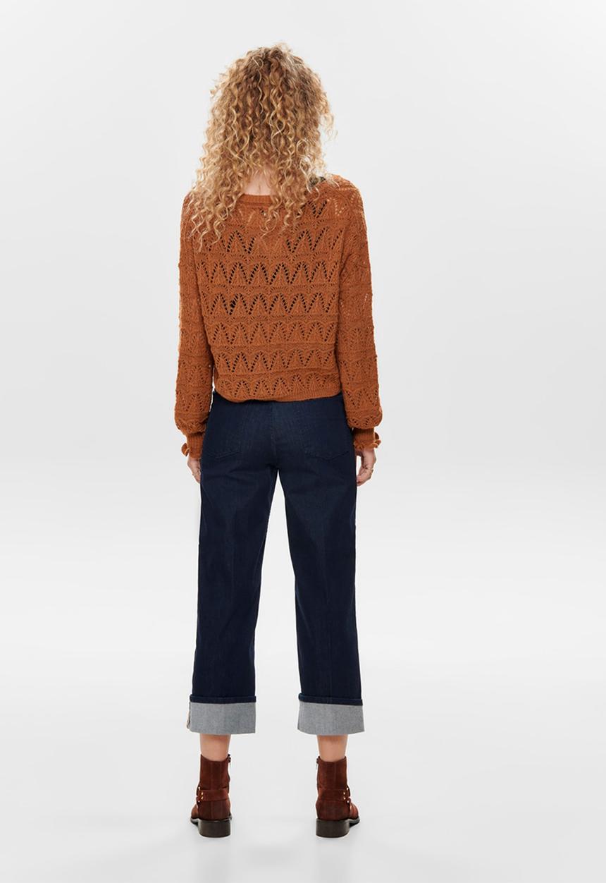 ONLY - Amilia long sleeve pullover - rust 