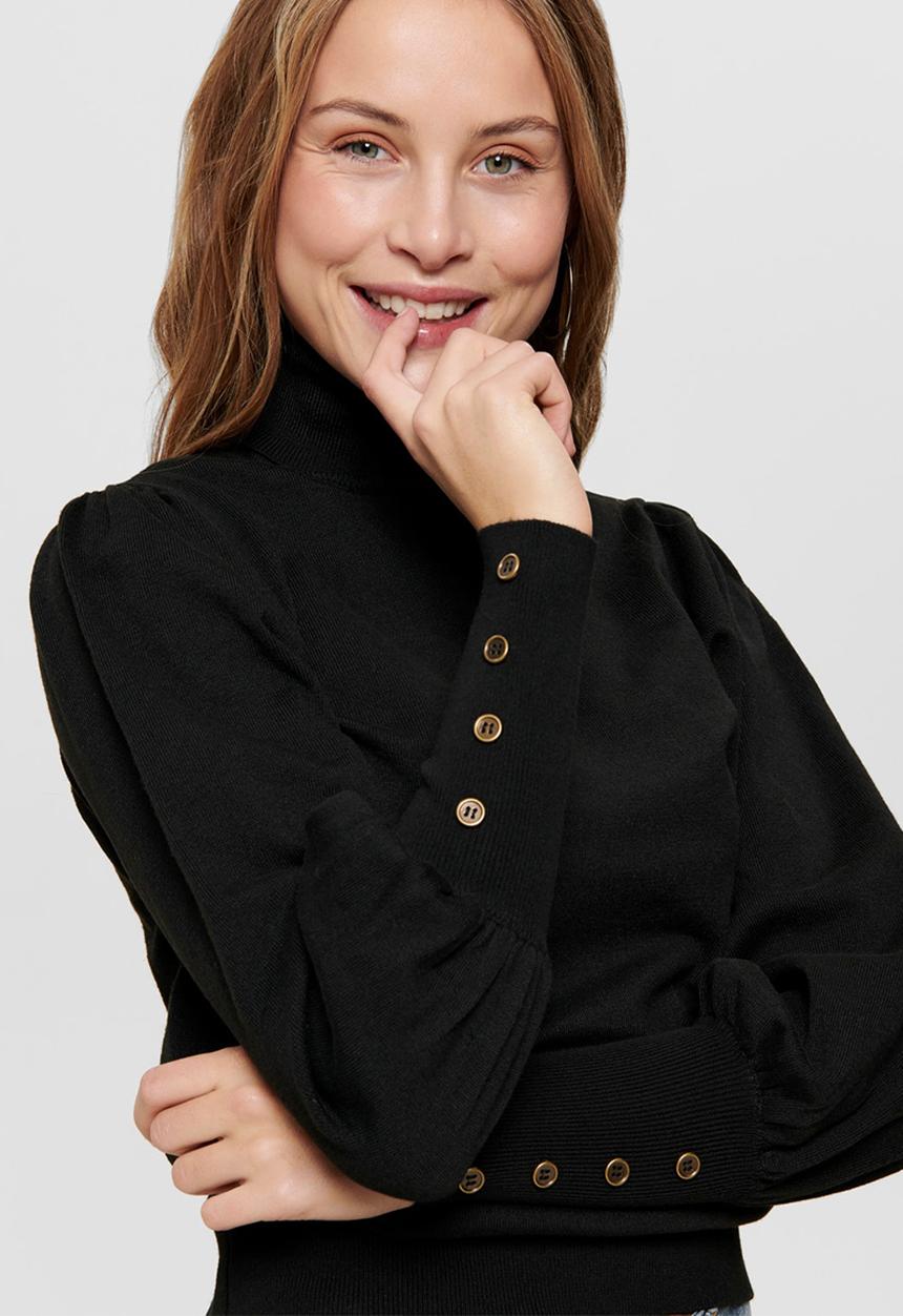 ONLY - Julia rollneck pullover - black