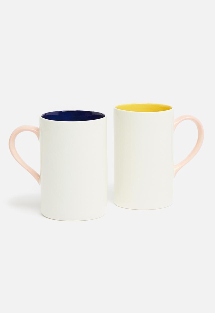 Urchin Art - Lizzy mugs set of 2 - multi 