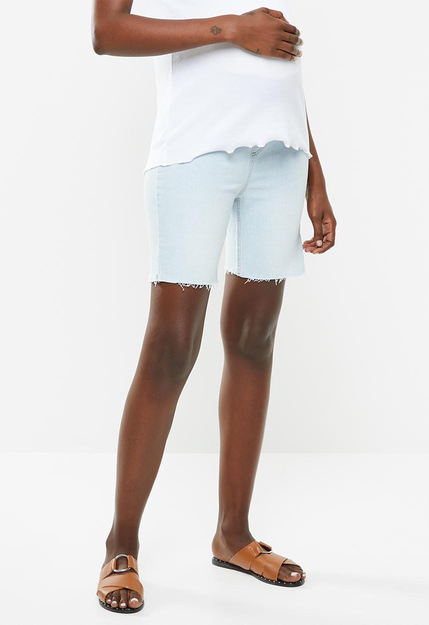 Cotton On - Maternity bermuda shorts - blue