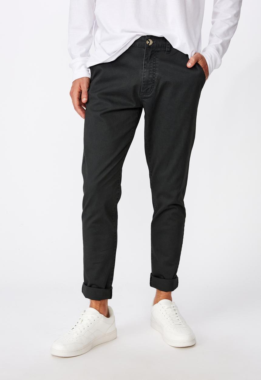 Cotton On - Skinny stretch chino - deep green