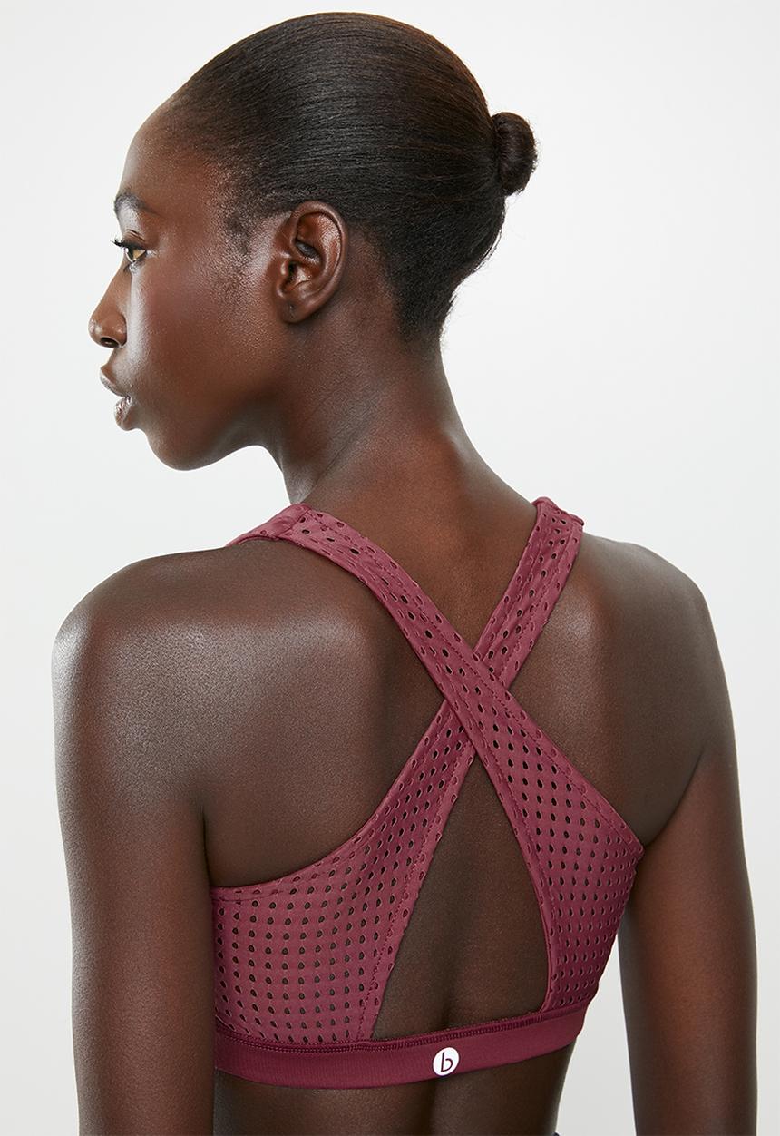 Cotton On - Workout cut out crop - rose laser