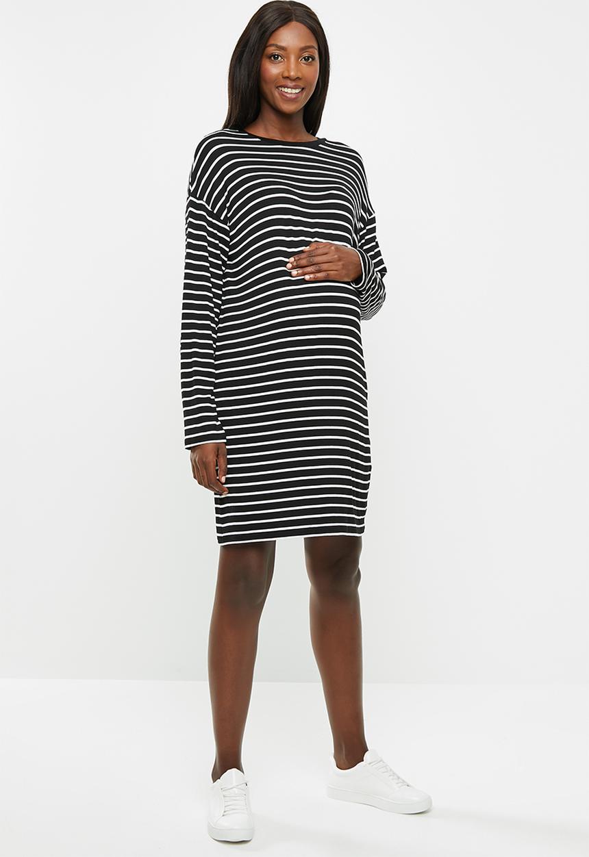 Superbalist - Maternity Long sleeve tee dress - stripe