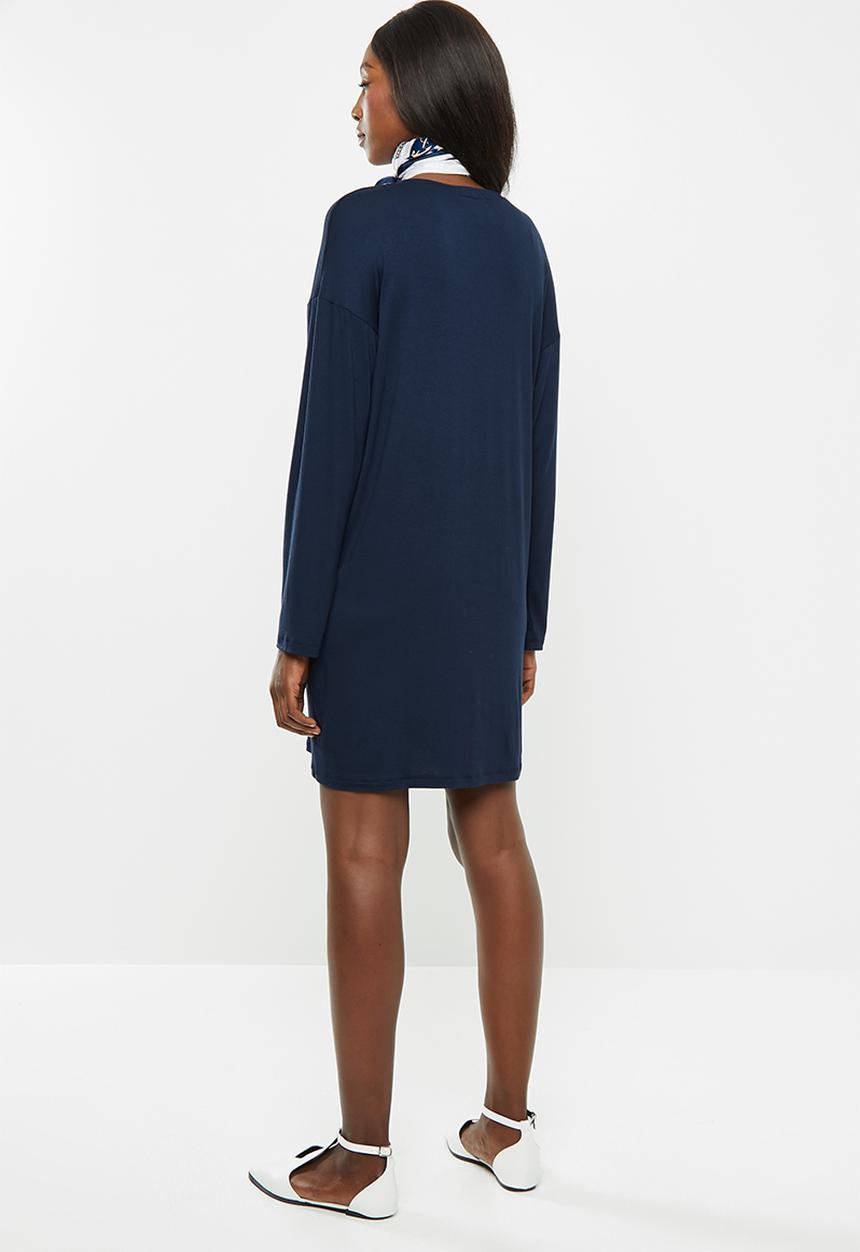 Superbalist - Maternity Long sleeve tee dress - navy