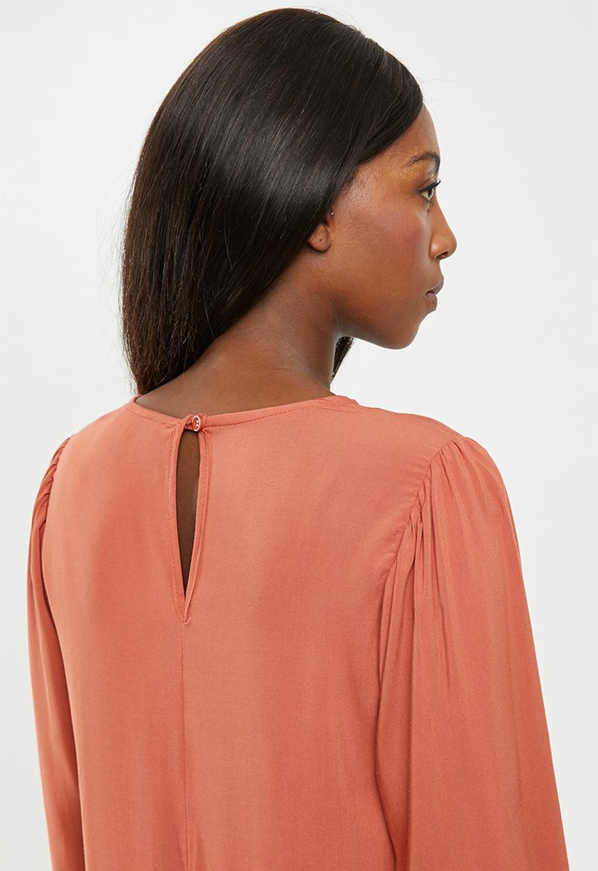 Superbalist - Maternity Tier midi dress - rust