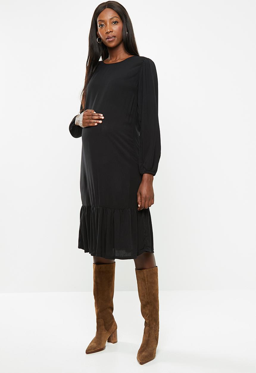 Superbalist - Maternity Tier midi dress - black