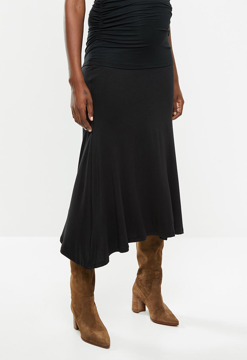 Superbalist - Maternity knit midi skirt - black