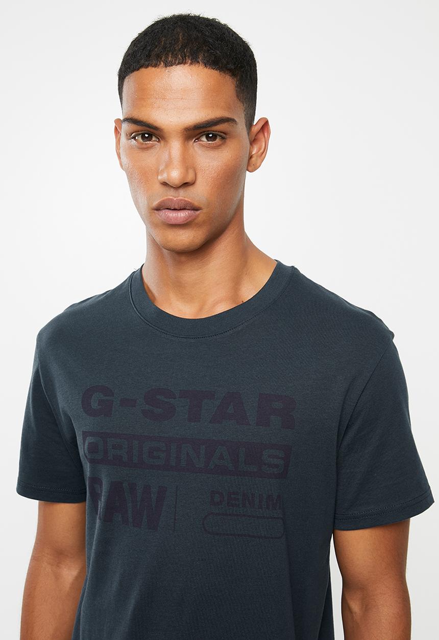 G-STAR - Graphic 8 r T-shirt - blue