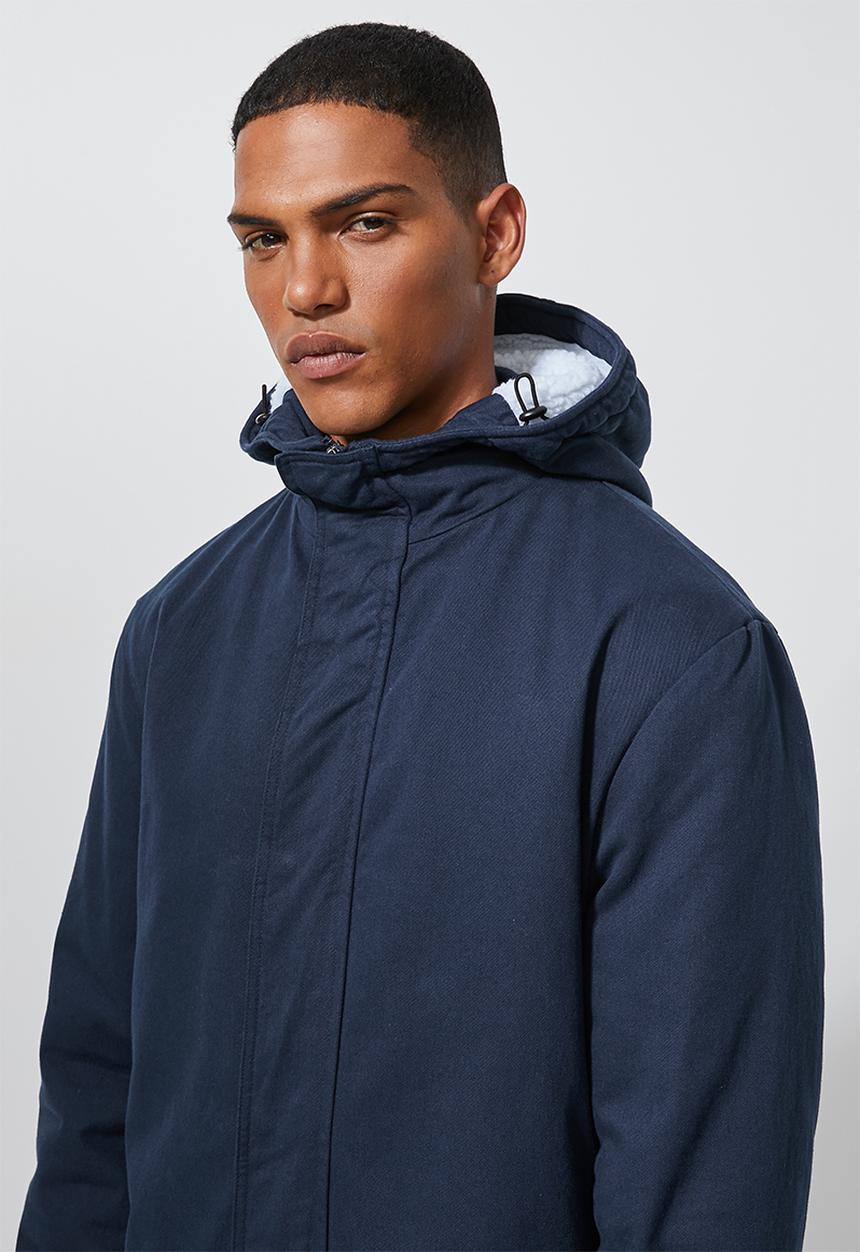 Superbalist - Padded parka jacket - navy