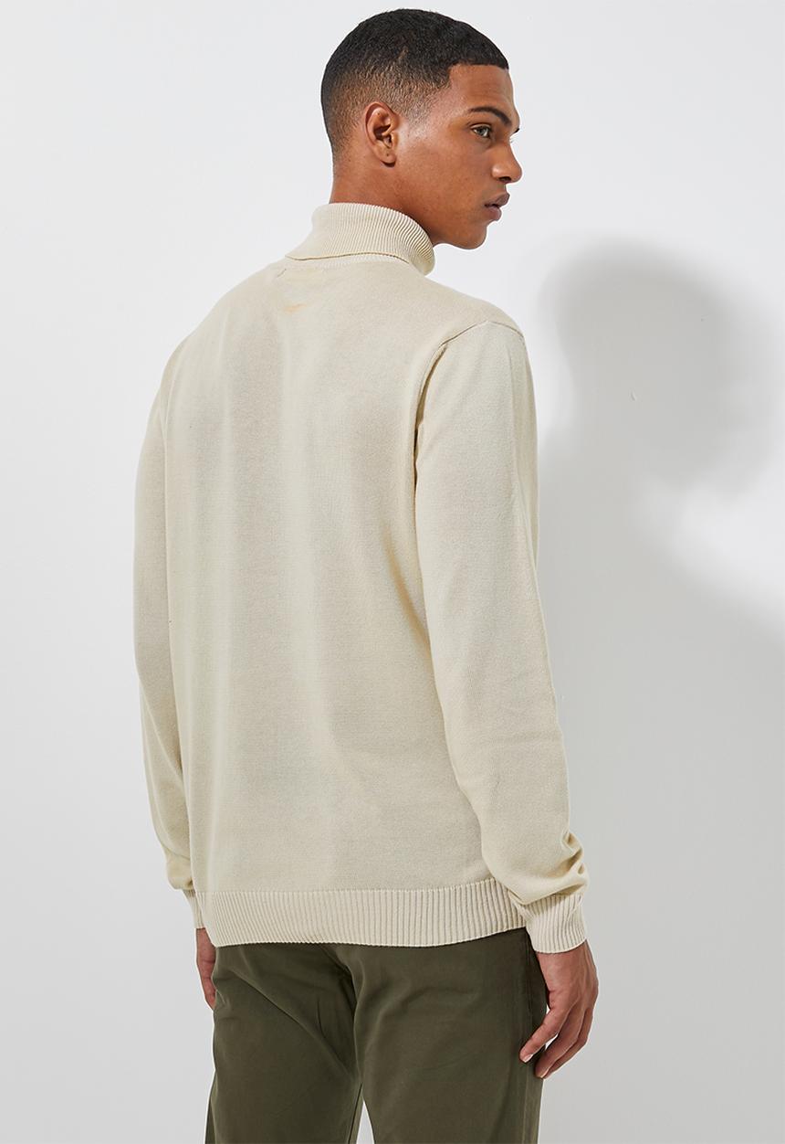 Superbalist - Premium slim fit roll neck knit - beige 