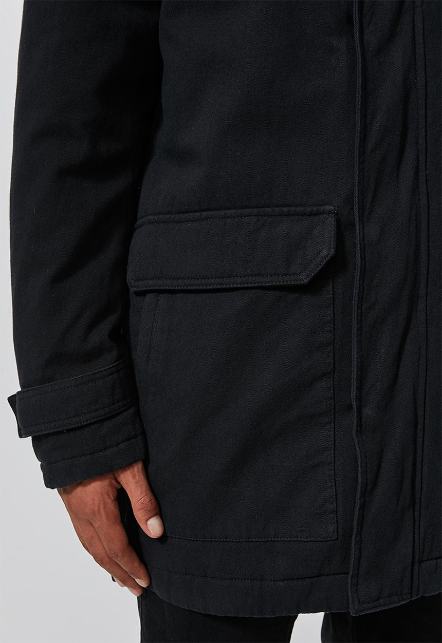 Superbalist - Padded parka jacket - black