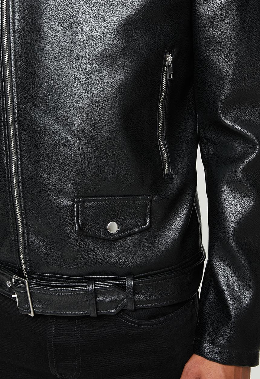 Jack & Jones - Hip biker jacket - black 