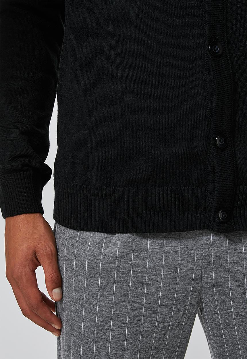 Superbalist - Lightweight button through cardi - black