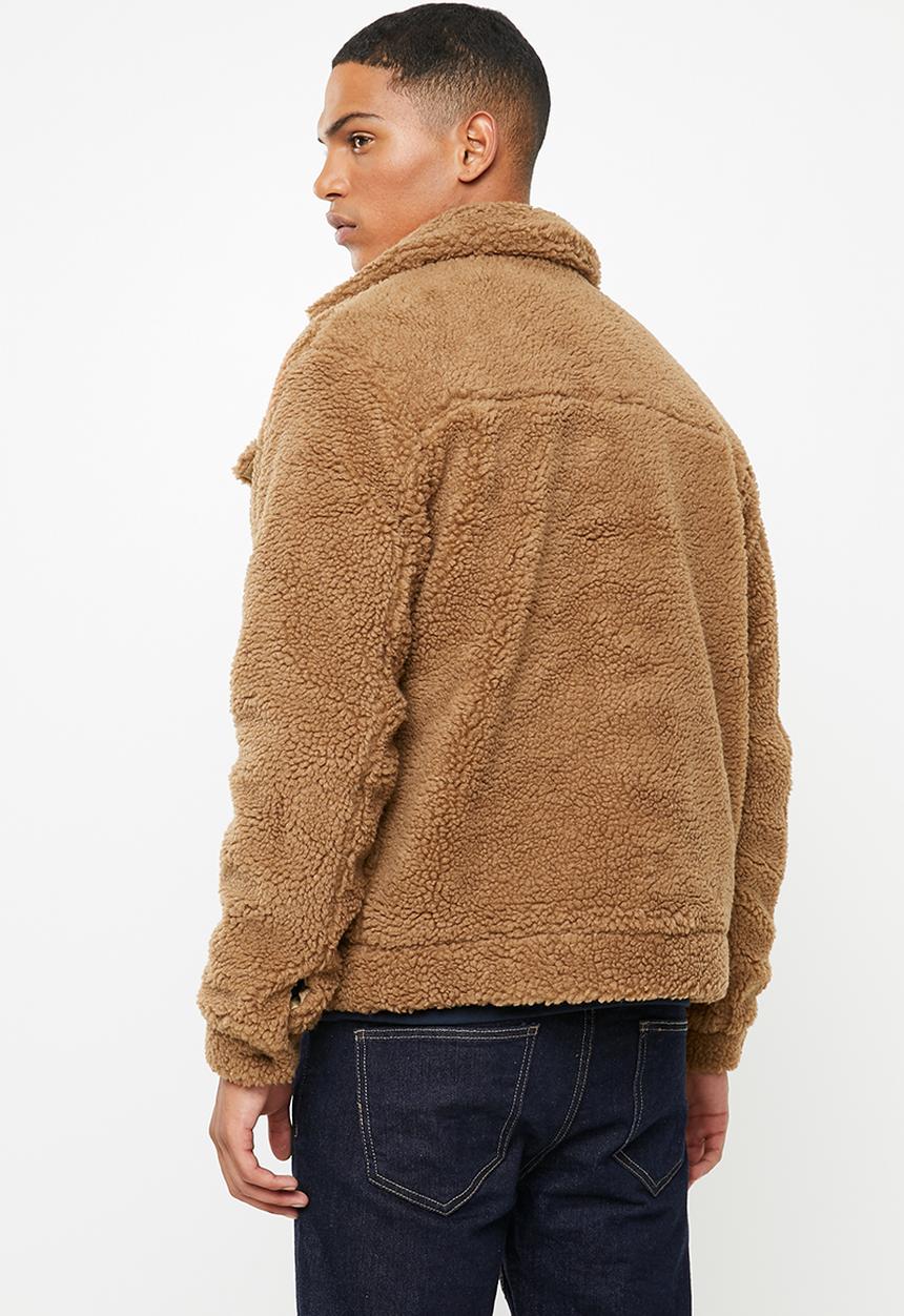 Jack & Jones - Teddy trucker - tiger eye - brown 