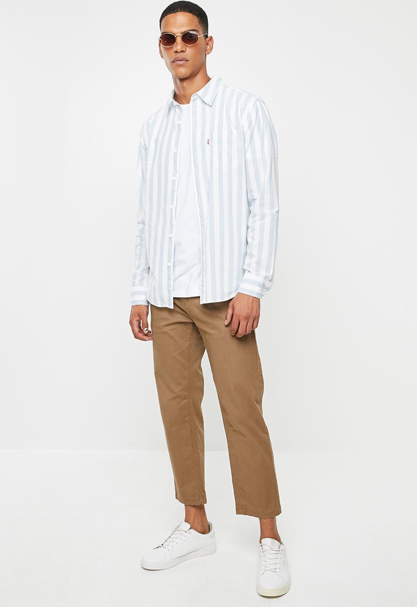 Levi’s® - Classic 1 pocket shirt - white & blue 