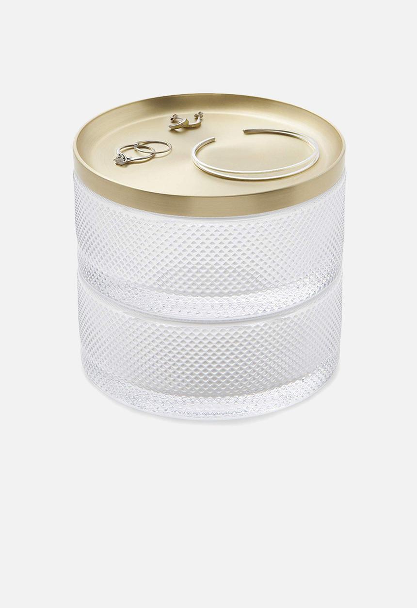 Umbra - Tesora glass box brass - gold 
