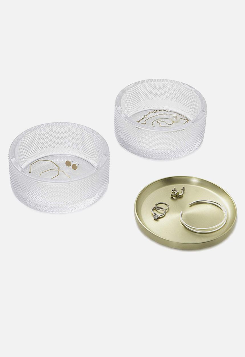 Umbra - Tesora glass box brass - gold 