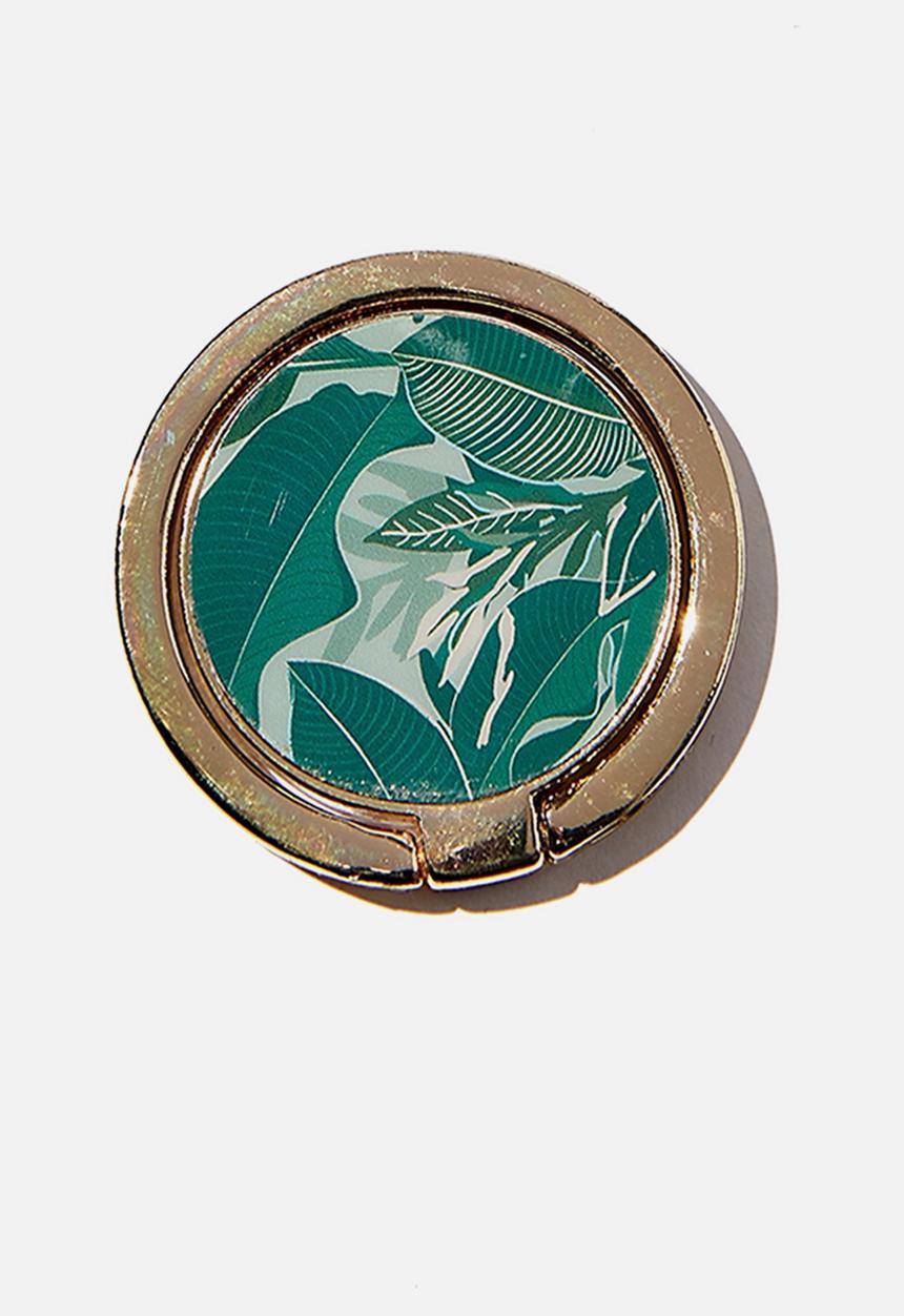 Typo - Metal phone ring - bondi foliage