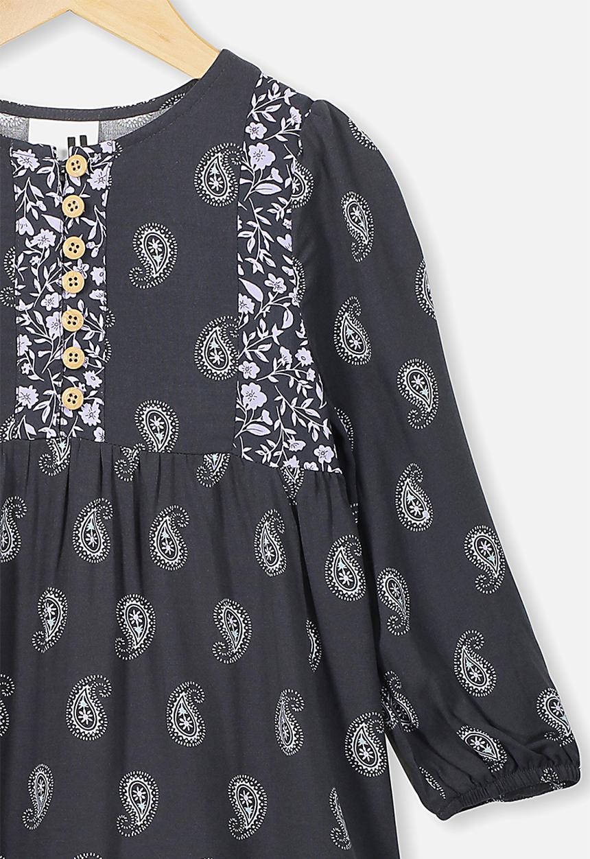Cotton On - Ebony long sleeve dress - phantom