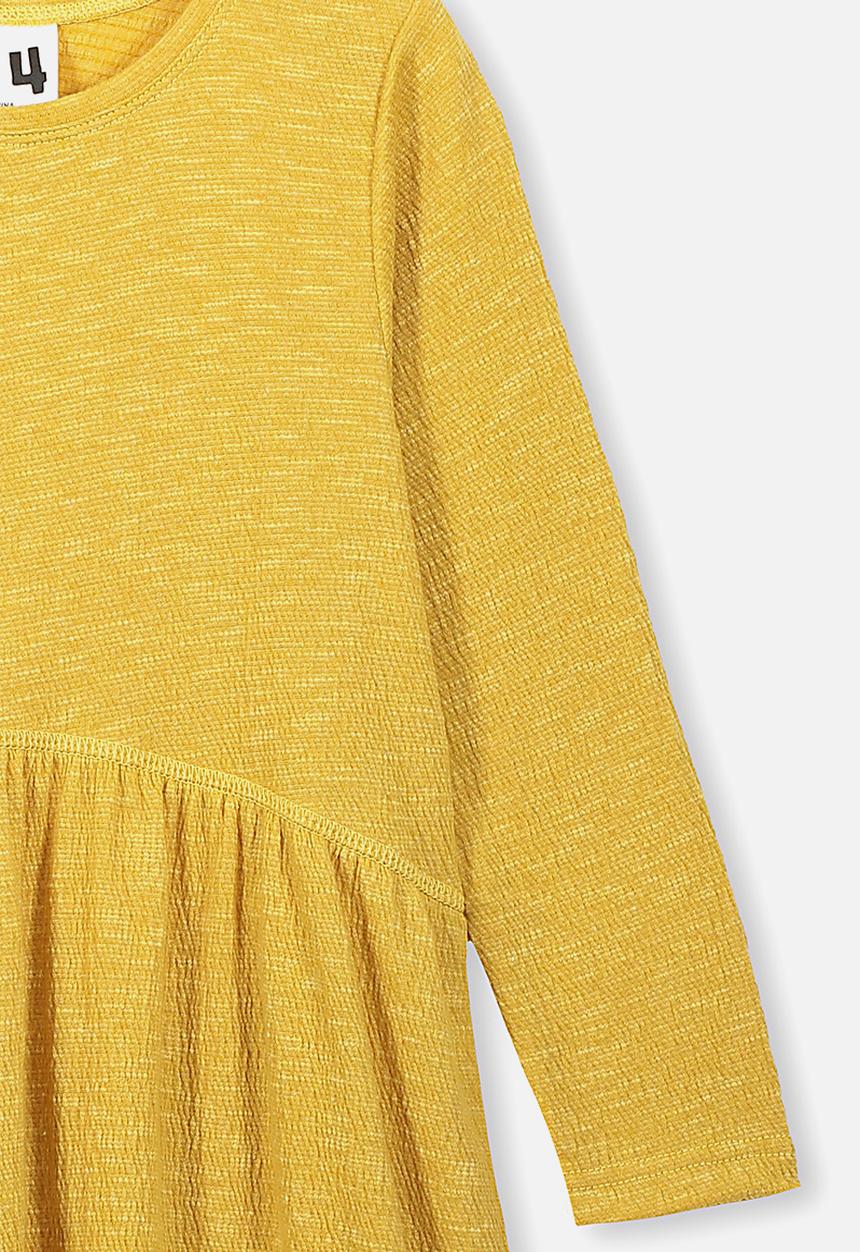 Cotton On - Freya long sleeve dress - honey gold