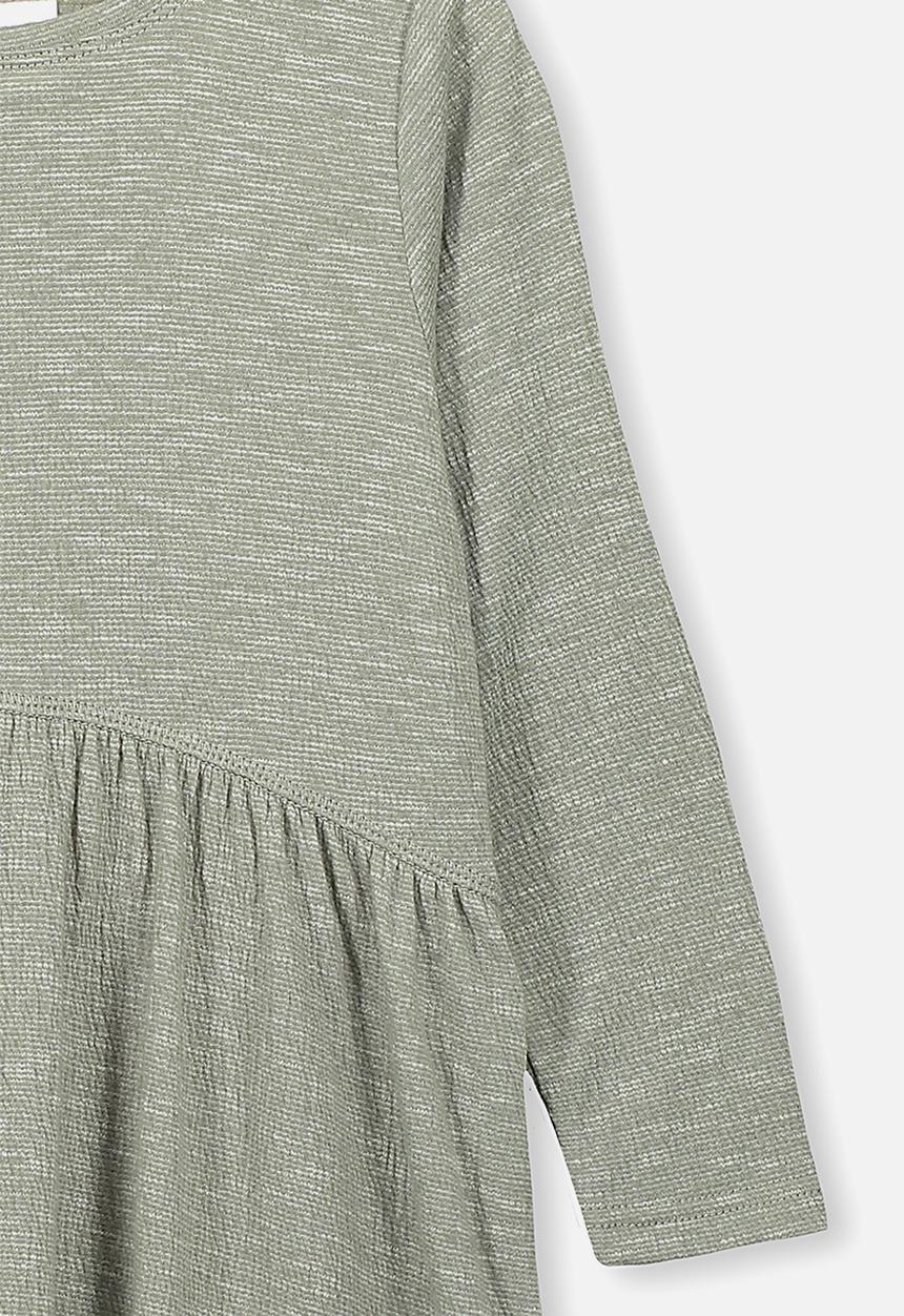 Cotton On - Freya long sleeve dress - silver sage