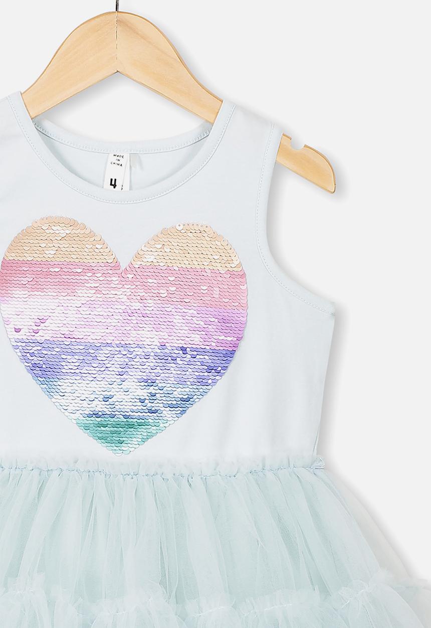 Cotton On - Iris tulle dress - light ether