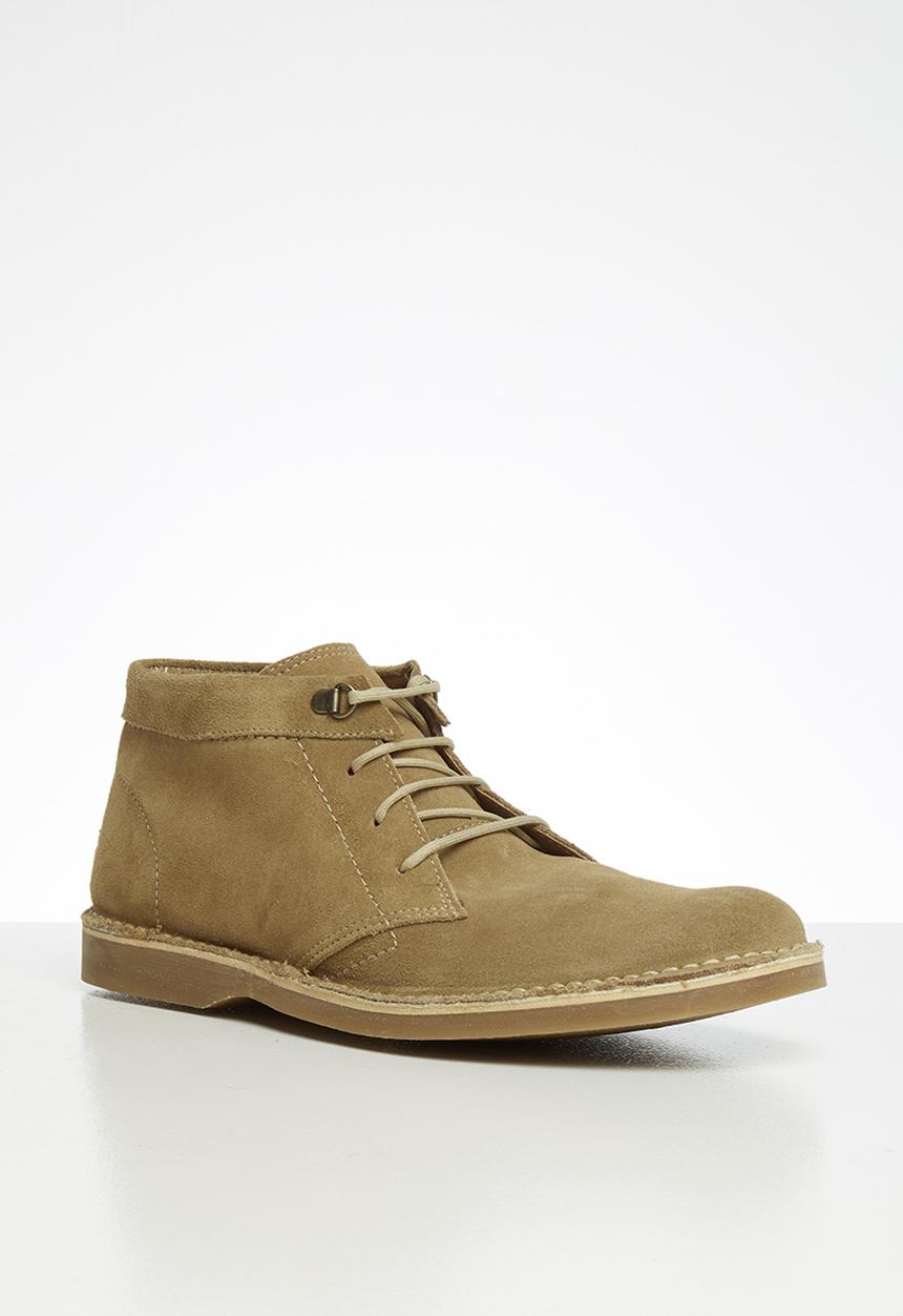 Grasshoppers - Orlando suede lace up - mushroom