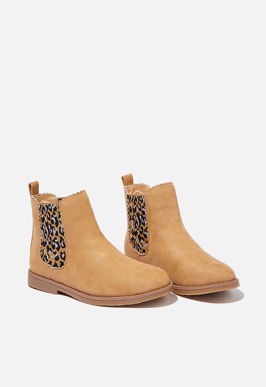 Cotton On - Scallop gusset boot - tan