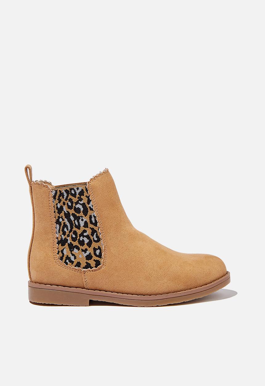 Cotton On - Scallop gusset boot - tan
