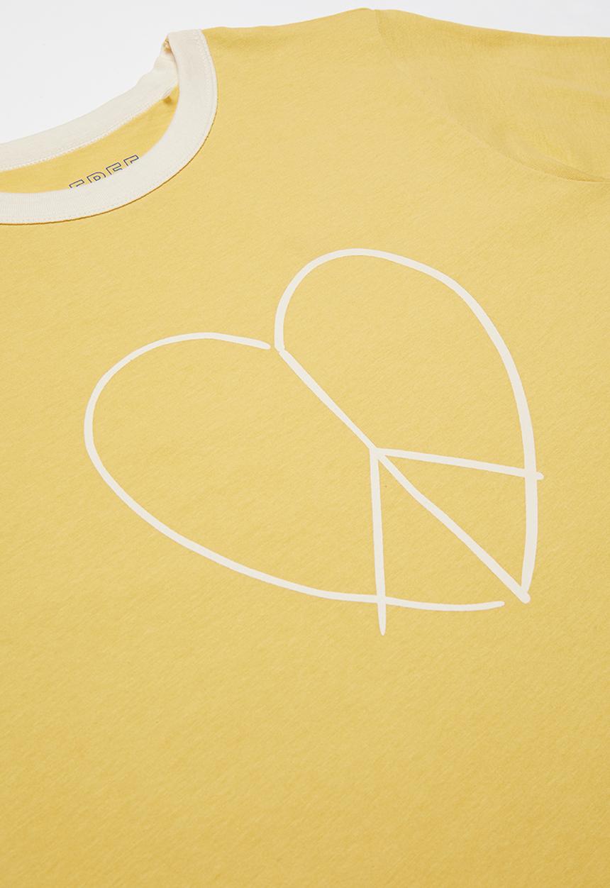 Free by Cotton On - Girls ringer tee - yellow 