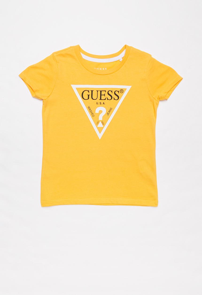 GUESS - Short sleeve Guess triangle tee - yellow