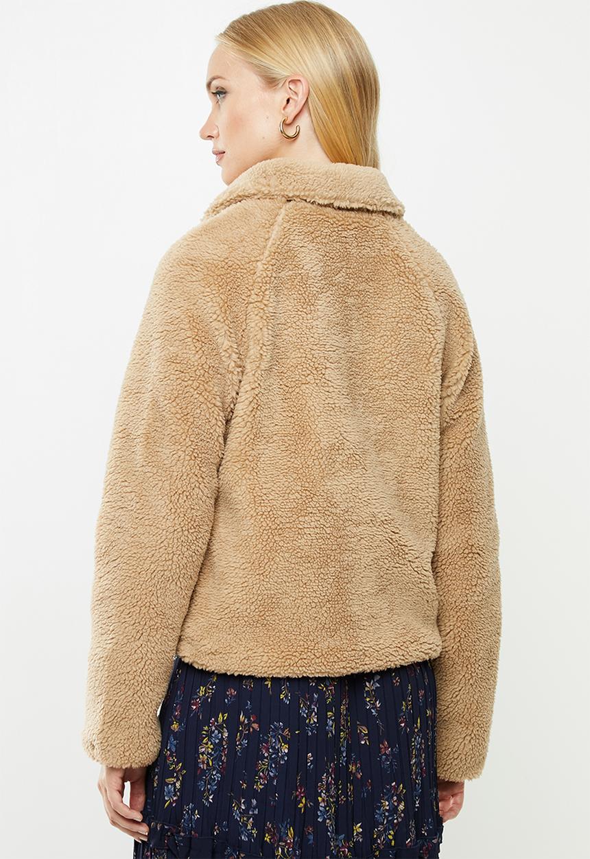 ONLY - Emily teddy jacket - beige