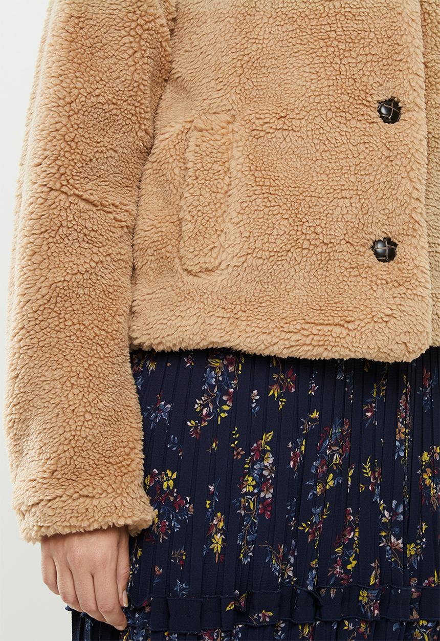 ONLY - Emily teddy jacket - beige