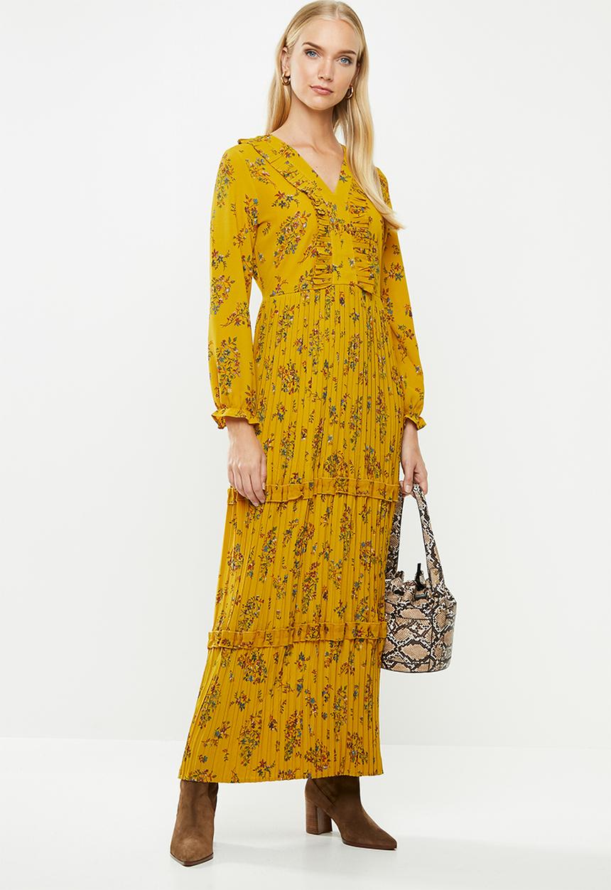 ONLY - Faith long sleeve maxi dress - multi