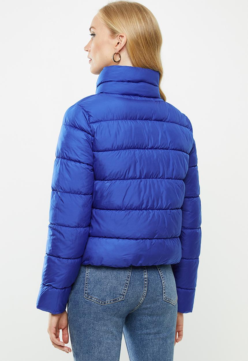ONLY - Cammie short quilted jacket - blue