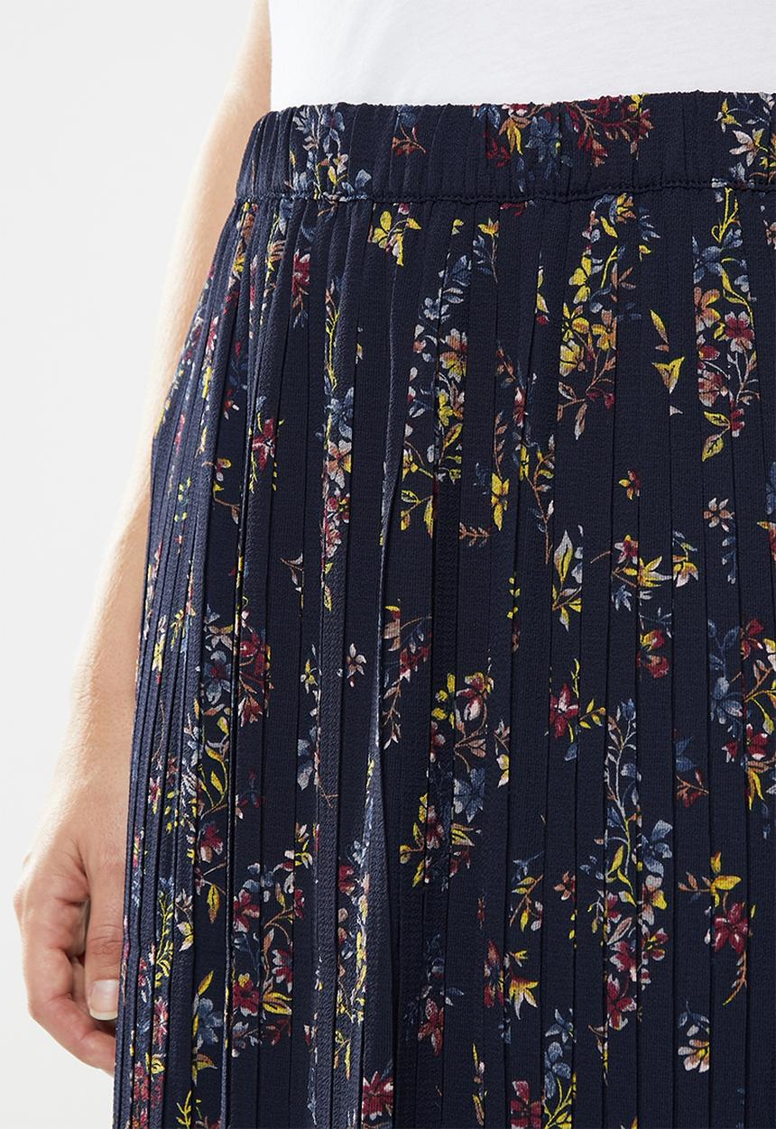 ONLY - Faith midi plisse skirt - navy