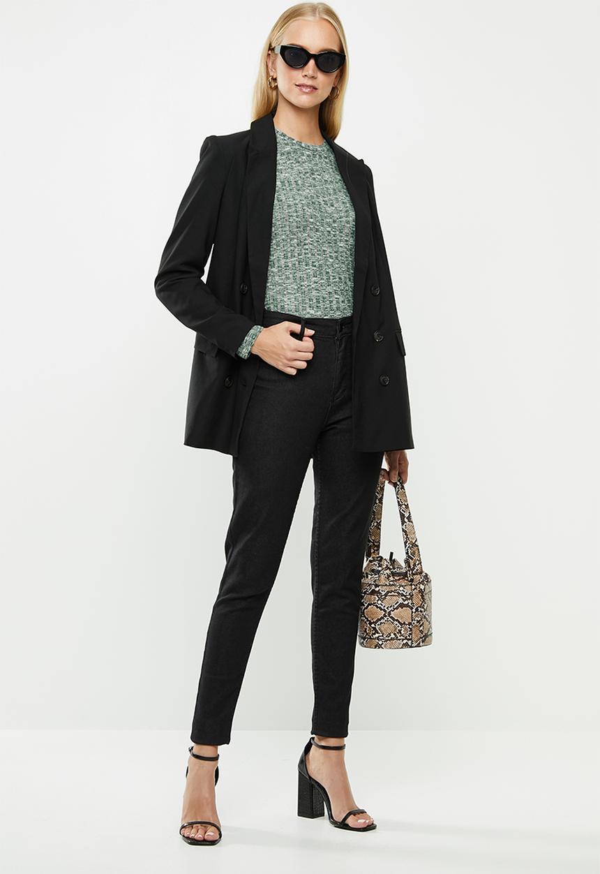 Jacqueline de Yong - Melissa long sleeve top - scarab/green 