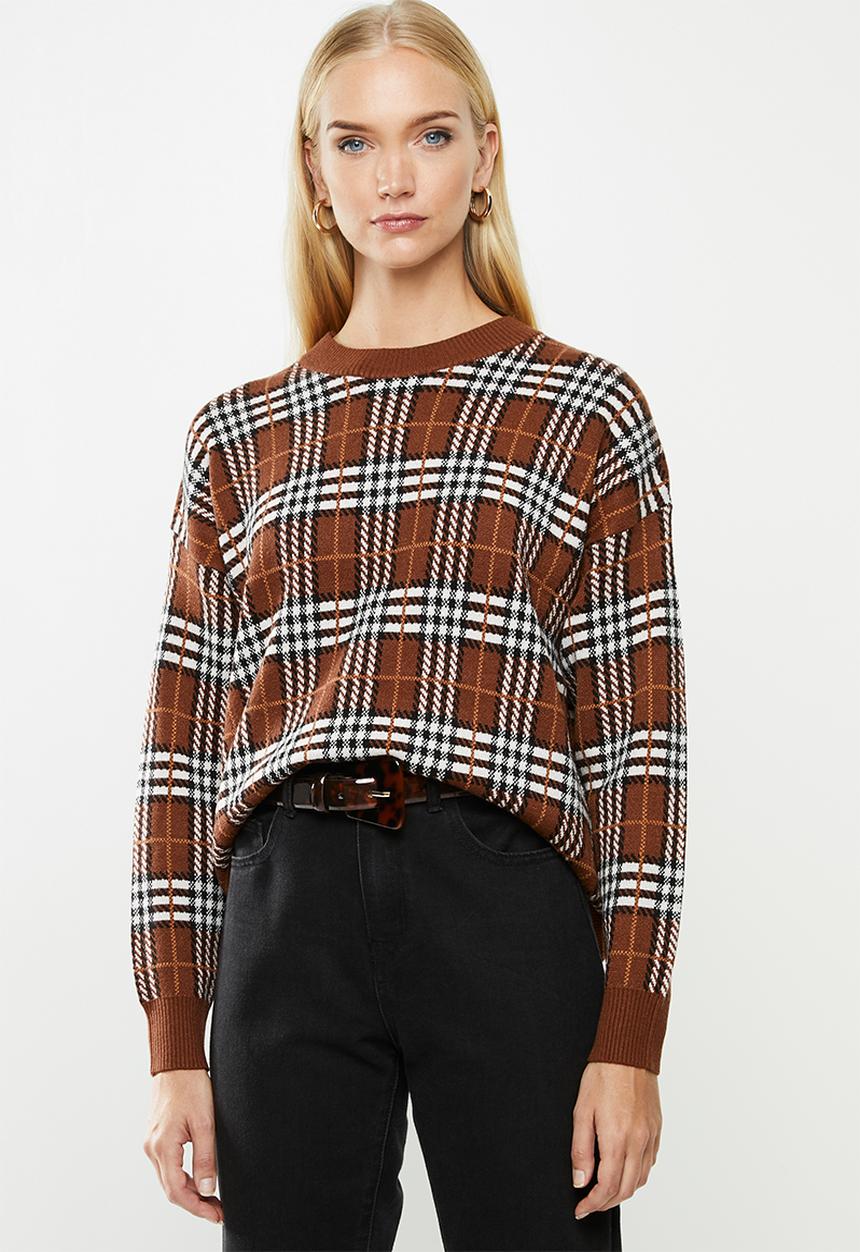 Jacqueline de Yong - Tina long sleeve pullover - smoked paprika