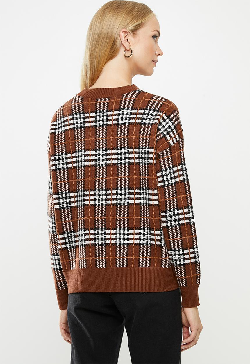 Jacqueline de Yong - Tina long sleeve pullover - smoked paprika